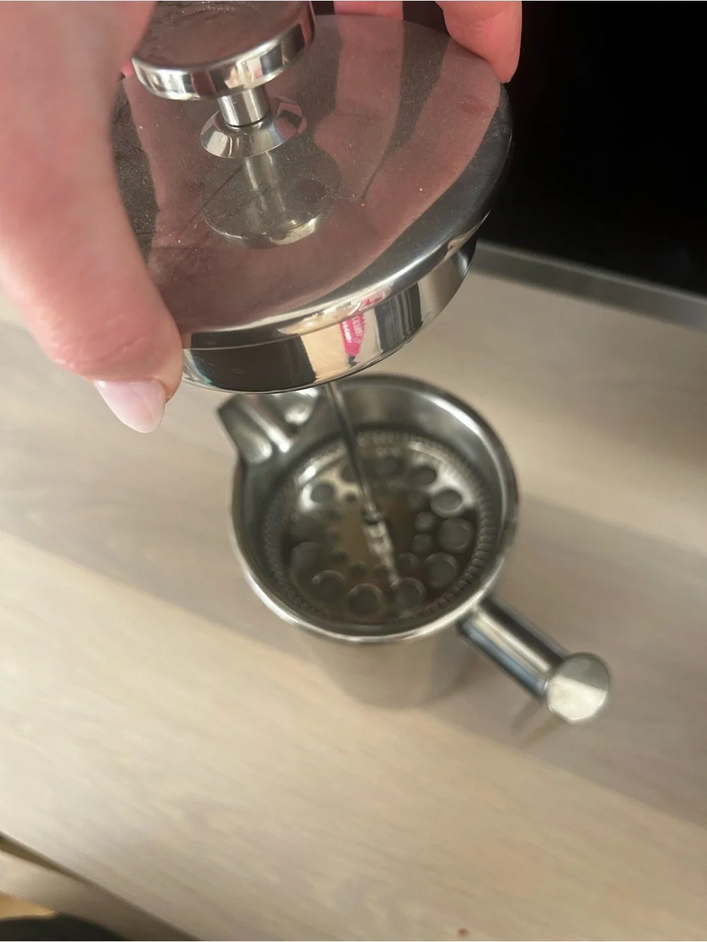 Stainless Steel French Press Coffee Maker - Silver